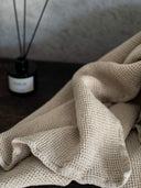 Nella våfflad handduk beige 100x150 Tell Me More