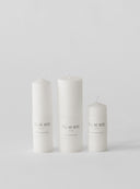 Luna stearinljus - Vit