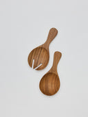Teak salladsbestick small