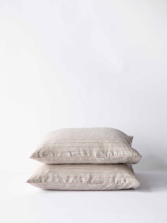 Pillowcase 50x60 2p - hazelnut stripe