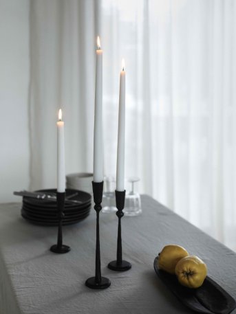 Handgjord ljusstake av järn storlek large