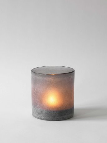 Frost candleholder in grey