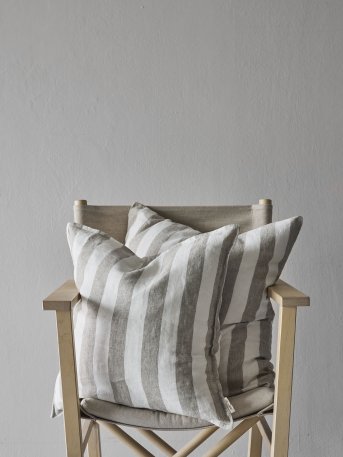 cushion covers linen with stripes 60x60 - sand