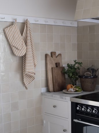 striped oven mitt - Tell Me More