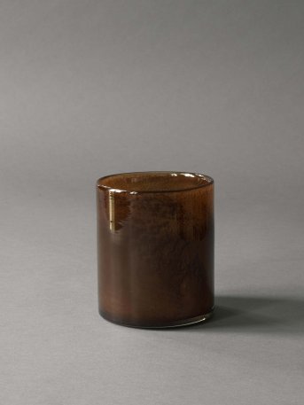 Lyric dark brown candleholder in size M