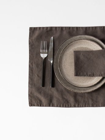 Placemat linen - taupe