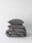 Bed linen in grey organic cotton