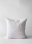 Bleached white linen pillowcase 65x65