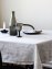 Tablecloth linen 145x145 - pinstripe