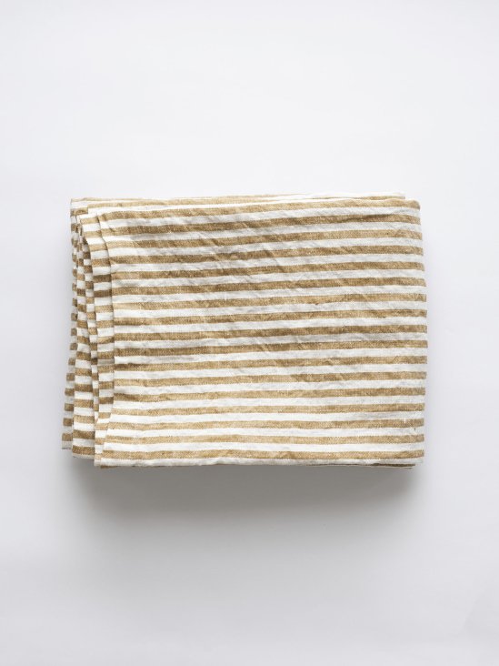 Leon linneduk - randig 145x330