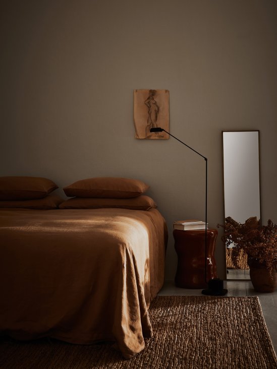 Duvet cover linen 140x200 - bleached white