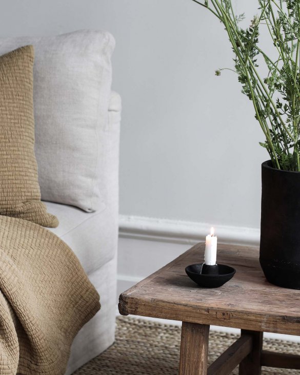 Boule ljusstake svart