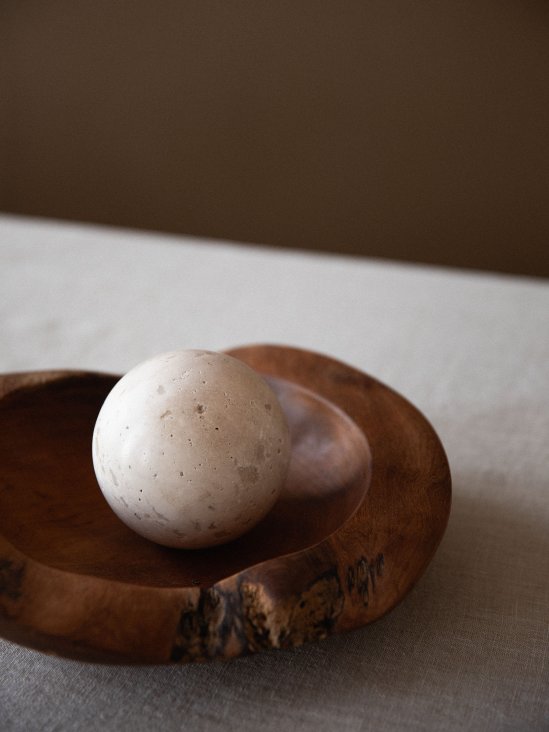 Travertine globe