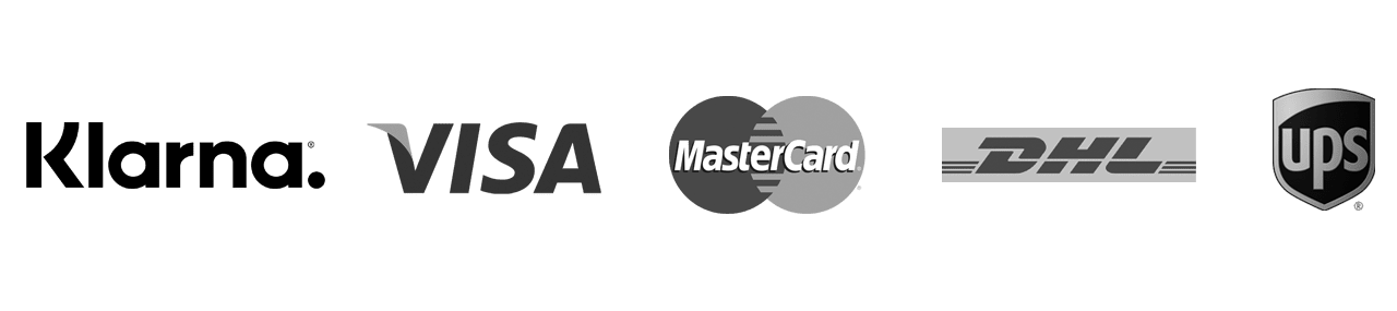 logotyper på betallsätt och fraktsätt